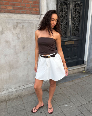 JUPE PAPILLON EN DENIM LOTTE BLANCHE