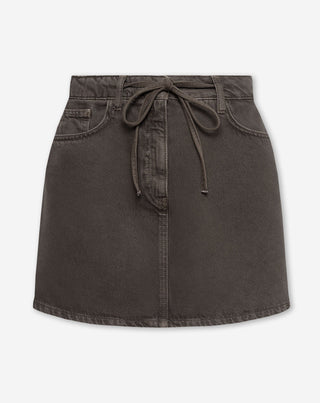 JUPE EN DENIM LOTTE BRUNE