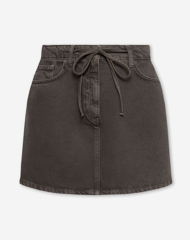 JUPE EN DENIM LOTTE BRUNE