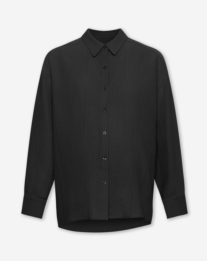 BLOUSE MATERNITÉ À MANCHES LONGUES MIKA NOIRE