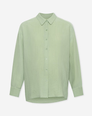 BLOUSE DE MATERNITÉ À MANCHES LONGUES MIKA VERT SAUGE