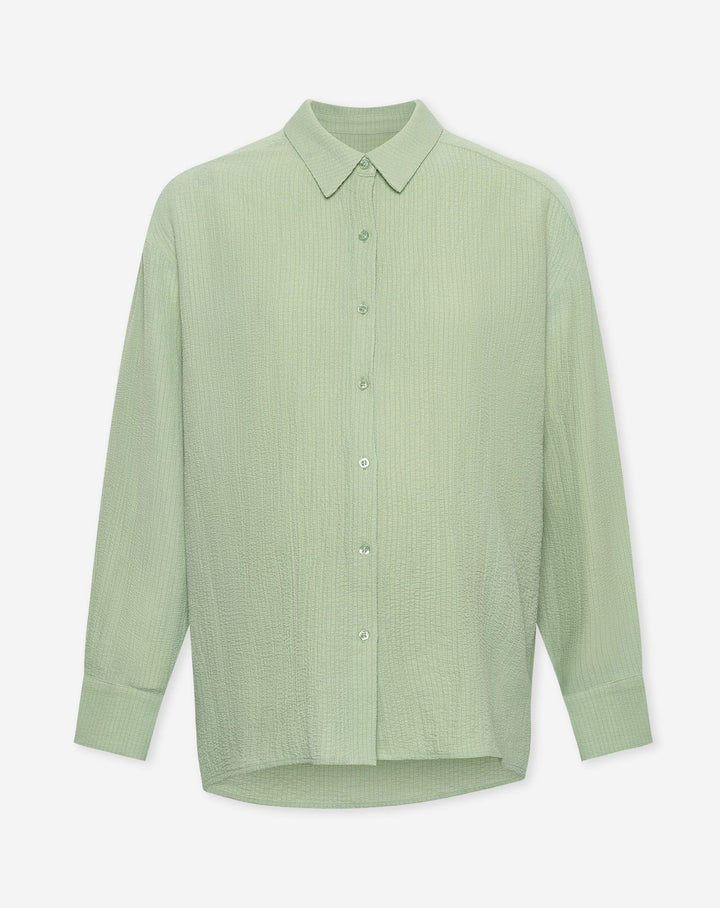 BLOUSE DE MATERNITÉ À MANCHES LONGUES MIKA VERT SAUGE