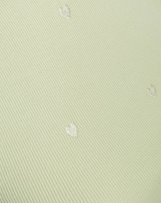 SINGLET BRODÉ CŒUR PISTACHE
