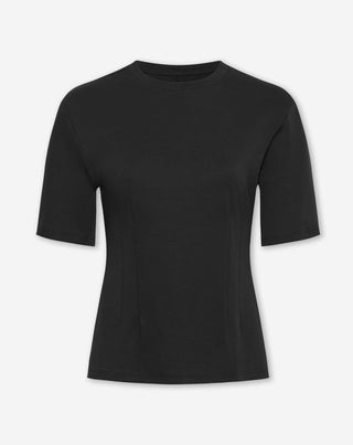 T-SHIRT CINCHED NOIR