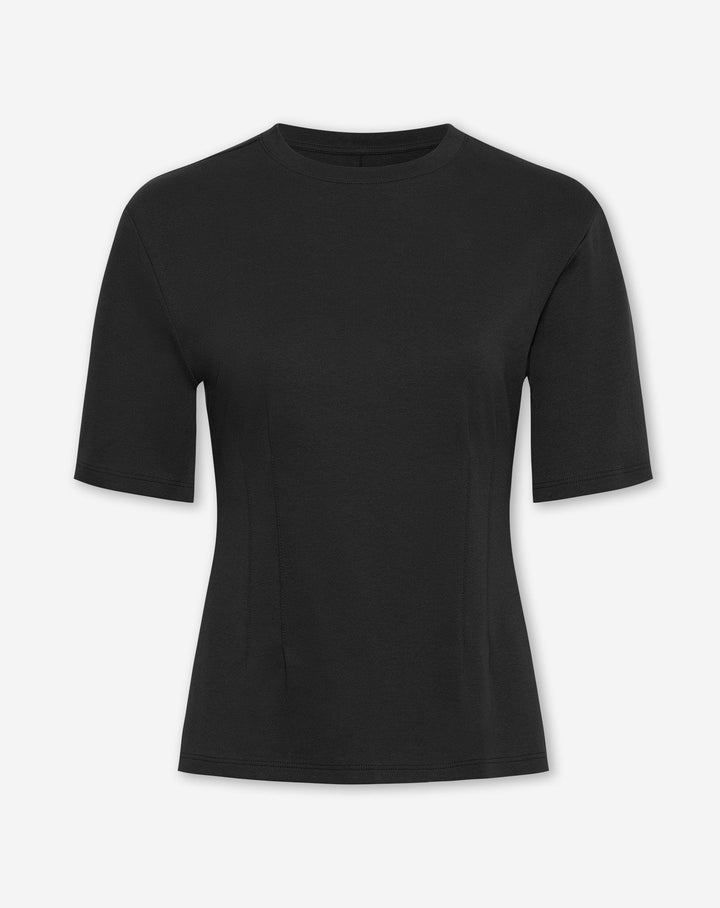 T-SHIRT CINCHED NOIR