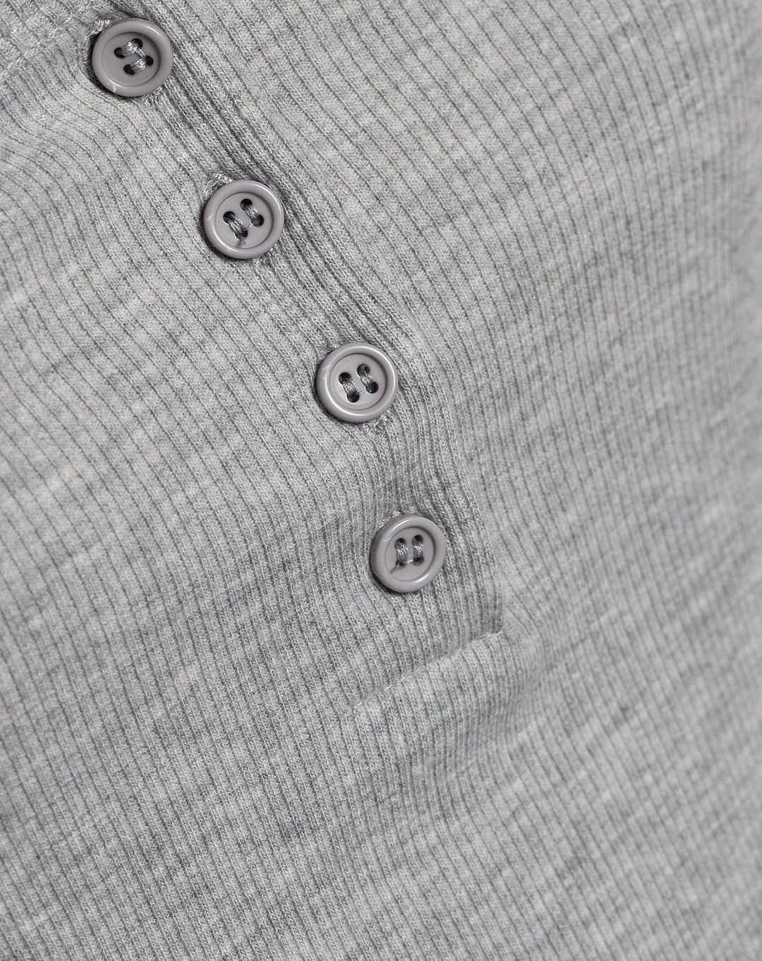 TOP RIB HENLEY GRIS MÉLANGE