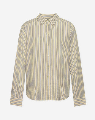 BLOUSE OVERSIZED À RAYURES BEIGE NALANI