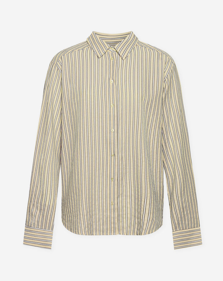 BLOUSE OVERSIZED À RAYURES BEIGE NALANI