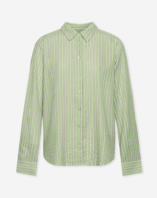 BLOUSE OVERSIZED À RAYURES NALANI VERT