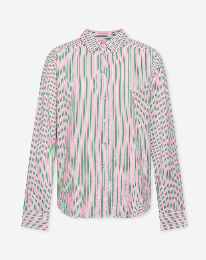 BLOUSE OVERSIZE À RAYURES ROSE NALANI