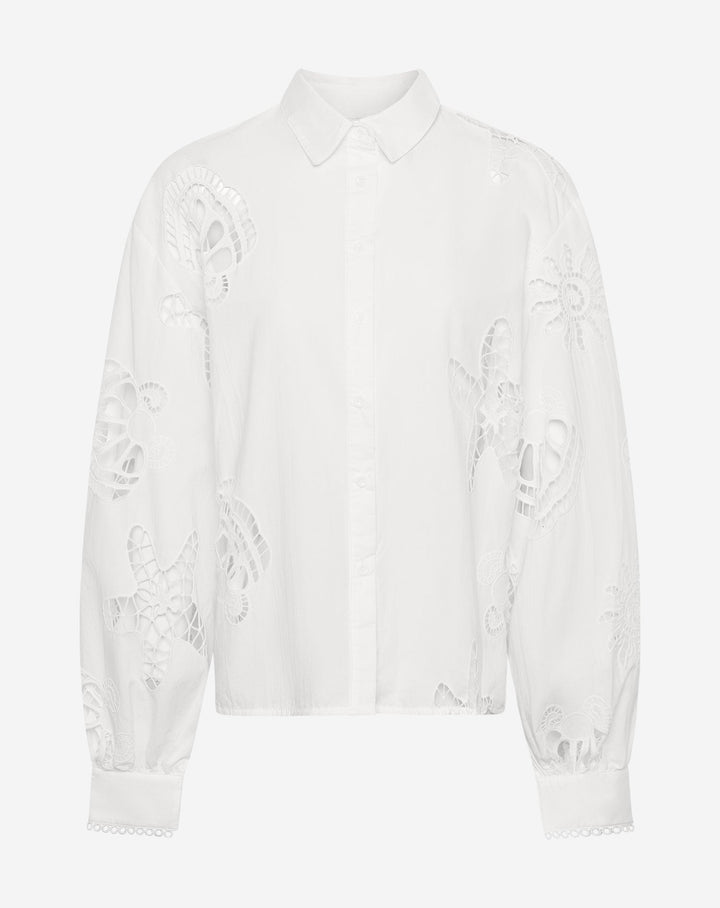 BLOUSE ARIEL EN BRODERIE ANGLAISE BLANCHE