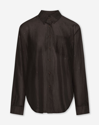 BLouse ALYA EN STRASS BRUN