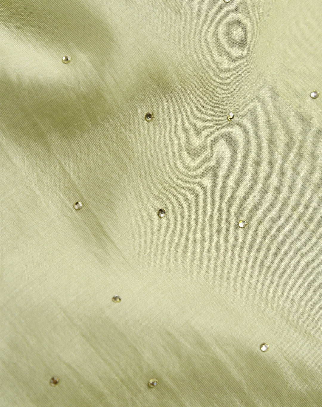 BLOUSE EN STRASS ALYA VERT SAUGE