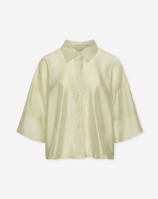 BLOUSE À MANCHES 3/4 VERT SAUGE