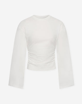 HAUT LONG À TAILLE CRÈME
