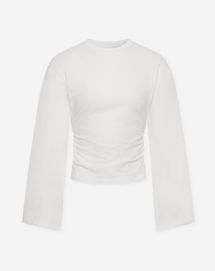 HAUT LONG À TAILLE CRÈME