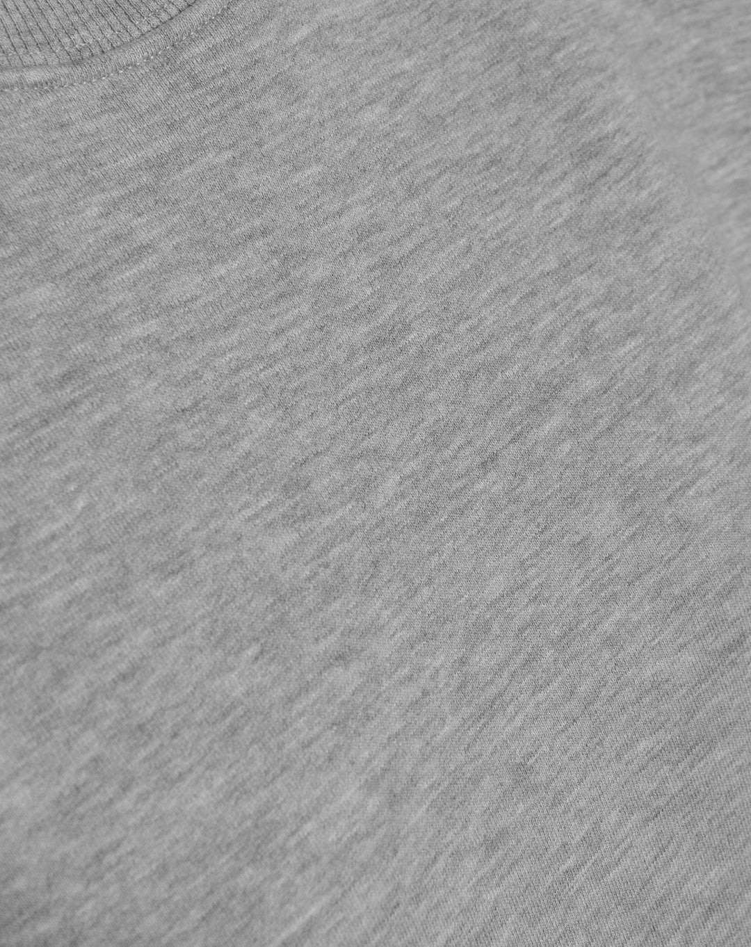 T-SHIRT À MANCHES COURTES BOXY EN MOUSSE GRISE MÉLANGE