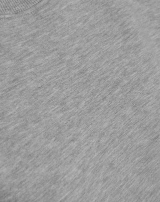 T-SHIRT À MANCHES COURTES BOXY EN MOUSSE GRISE MÉLANGE