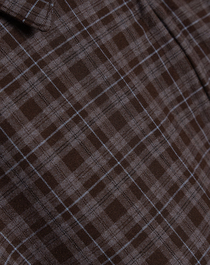 BLOUSE À FERMETURE ÉCLAIR LALOU BRUN