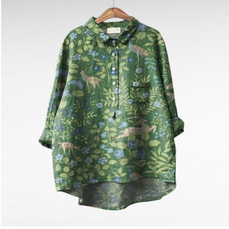 BRYNOUVELLE | Chemise Élégante à Motif Émilie