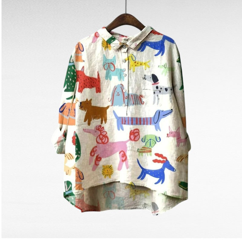 BRYNOUVELLE | Chemise Élégante à Motif Émilie