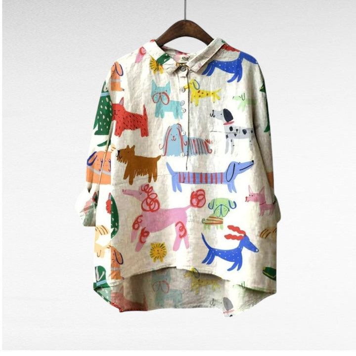 BRYNOUVELLE | Chemise Élégante à Motif Émilie