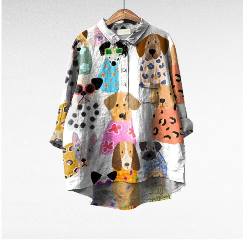 BRYNOUVELLE | Chemise Élégante à Motif Émilie