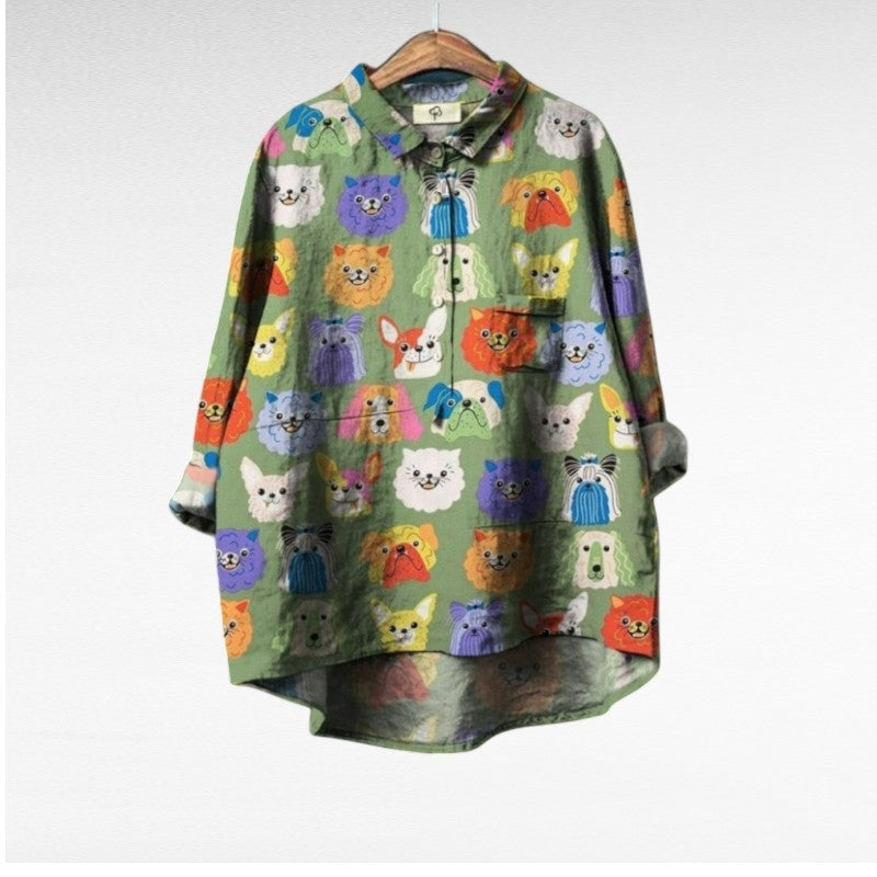 BRYNOUVELLE | Chemise Élégante à Motif Émilie