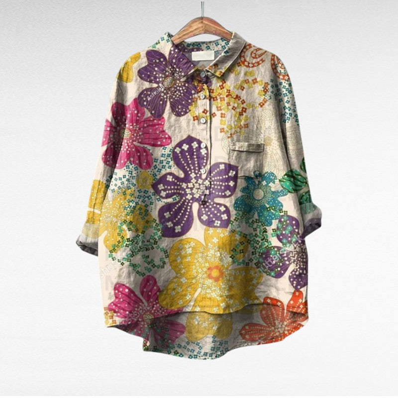 BRYNOUVELLE | Chemise Élégante à Motif Émilie