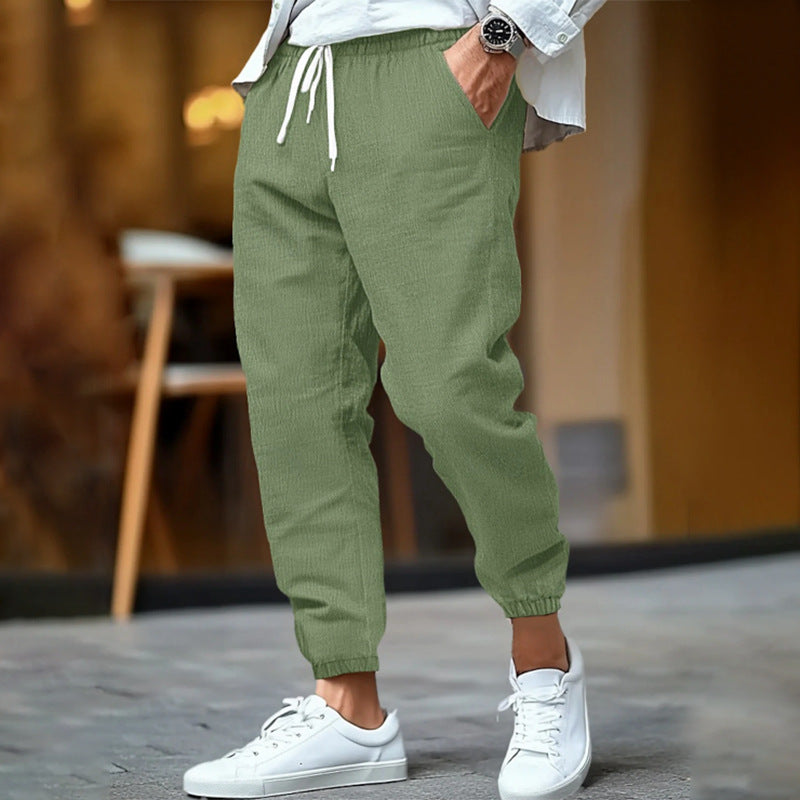 BRYNOUVELLE | PANTALON À CORDON DE SERRAGE COASTAL POUR HOMMES