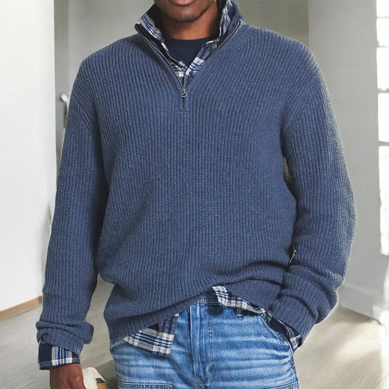 BRYNOUVELLE | PULL HOMME À DEMI-FERMETURE ÉCLAIR