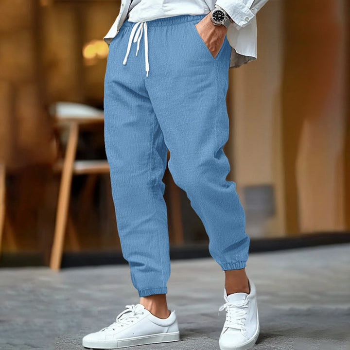 BRYNOUVELLE | PANTALON À CORDON DE SERRAGE COASTAL POUR HOMMES