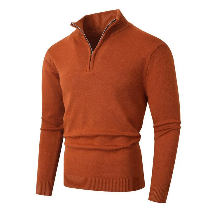 BRYNOUVELLE | Pull en Maille à Demi-Fermeture Éclair pour Homme
