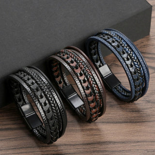 BRYNOUVELLE | BRACELET HOMME EN CUIR DE LUXE