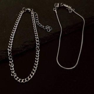 BRYNOUVELLE | PAREAU DE BRACELETS À CHAÎNE FINE POUR HOMMES