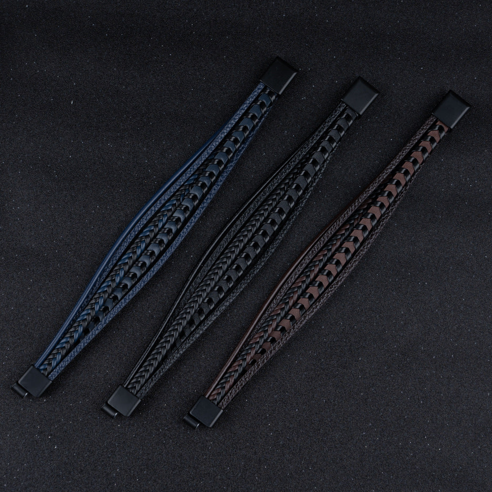 BRYNOUVELLE | BRACELET HOMME EN CUIR DE LUXE
