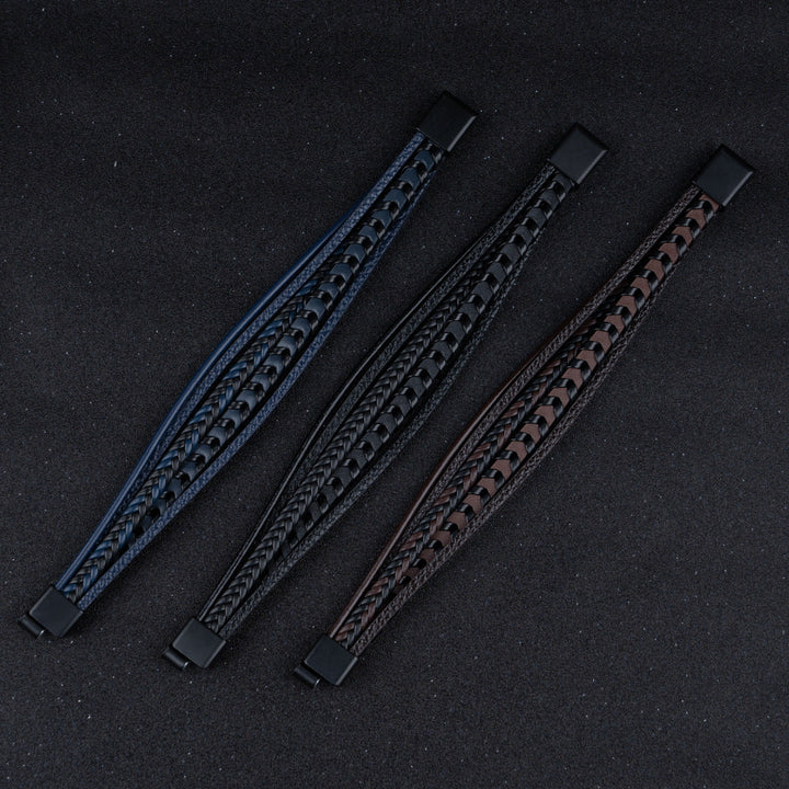 BRYNOUVELLE | BRACELET HOMME EN CUIR DE LUXE