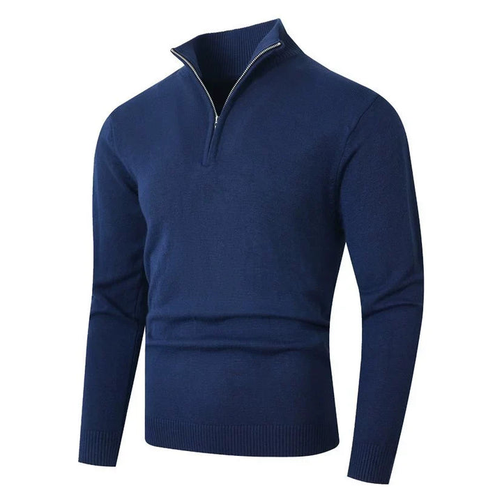 BRYNOUVELLE | Pull en Maille à Demi-Fermeture Éclair pour Homme