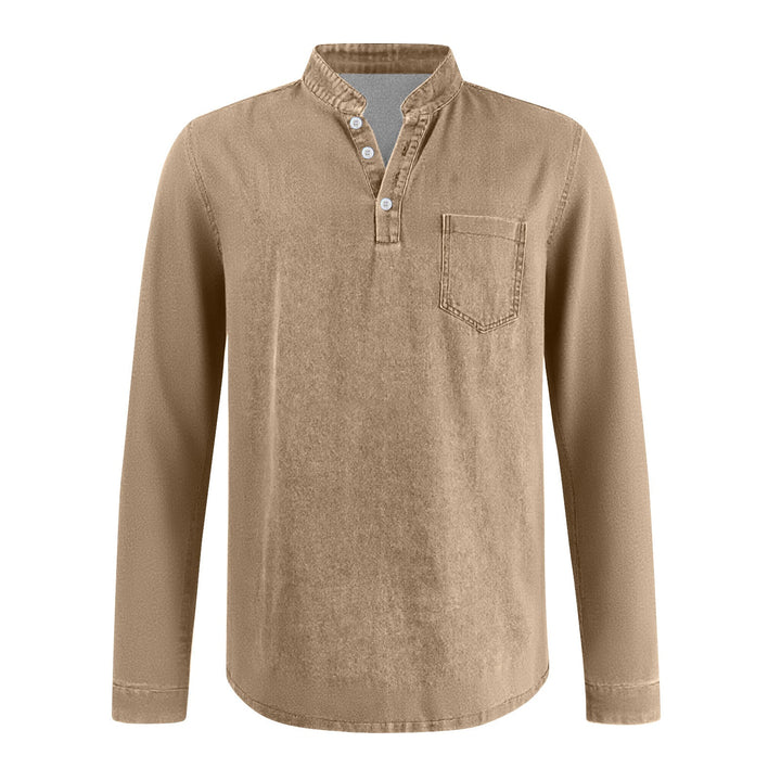 BRYNOUVELLE | T-SHIRT À MANCHES LONGUES TRADITIONNEL POUR HOMME