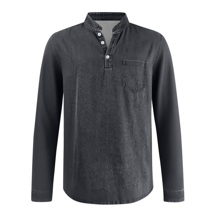 BRYNOUVELLE | T-SHIRT À MANCHES LONGUES TRADITIONNEL POUR HOMME