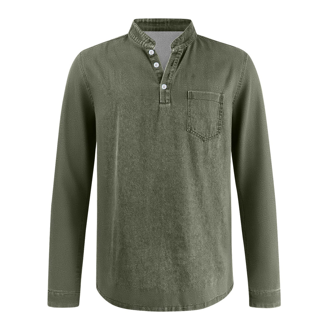 BRYNOUVELLE | T-SHIRT À MANCHES LONGUES TRADITIONNEL POUR HOMME