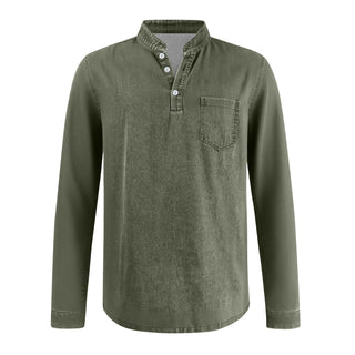 BRYNOUVELLE | T-SHIRT À MANCHES LONGUES TRADITIONNEL POUR HOMME