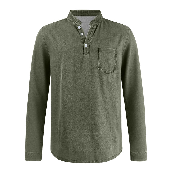 BRYNOUVELLE | T-SHIRT À MANCHES LONGUES TRADITIONNEL POUR HOMME