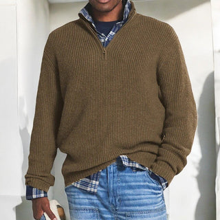 BRYNOUVELLE | PULL HOMME À DEMI-FERMETURE ÉCLAIR