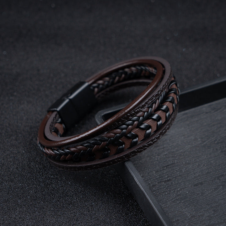BRYNOUVELLE | BRACELET HOMME EN CUIR DE LUXE