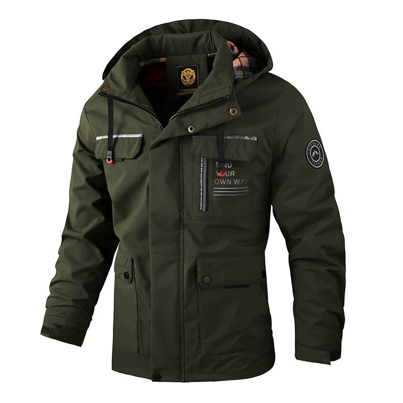 BRYNOUVELLE | Veste à Capuche avec Fermeture Éclair pour Hommes