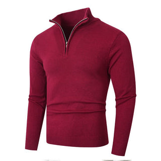 BRYNOUVELLE | Pull en Maille à Demi-Fermeture Éclair pour Homme