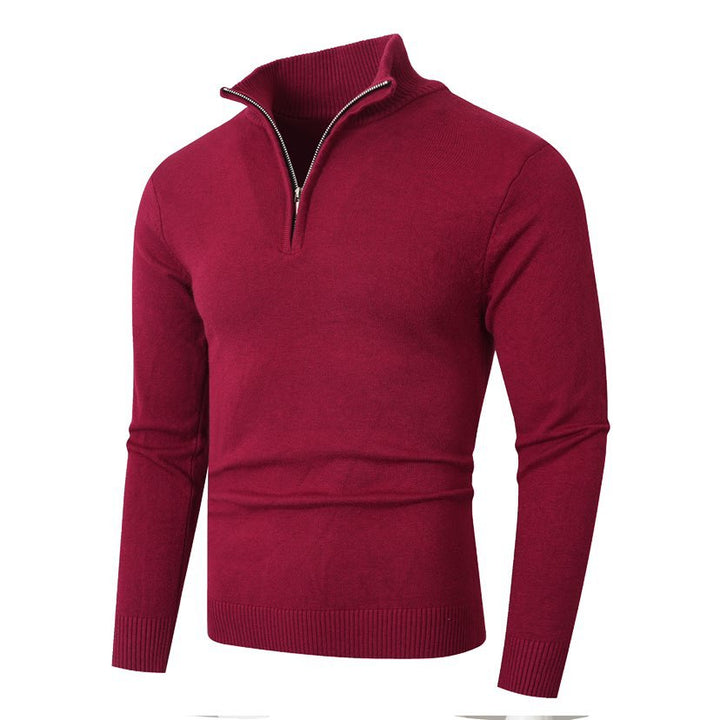 BRYNOUVELLE | Pull en Maille à Demi-Fermeture Éclair pour Homme