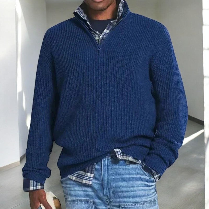 BRYNOUVELLE | PULL HOMME À DEMI-FERMETURE ÉCLAIR
