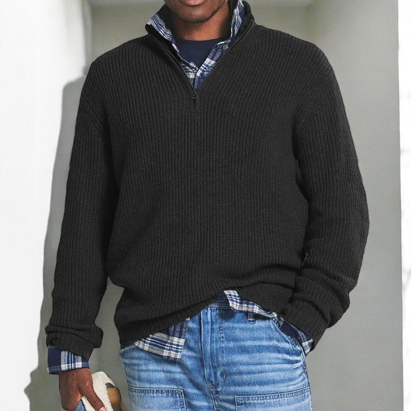 BRYNOUVELLE | PULL HOMME À DEMI-FERMETURE ÉCLAIR